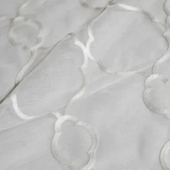 Vertigo Sheer Table Linen in White