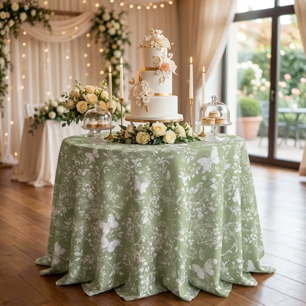 Vintage Butterfly (Slub Print) Table Linen