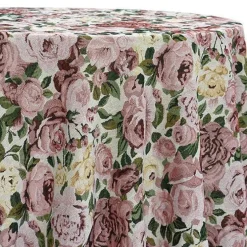 Vintage Canvas Rose Table Linen