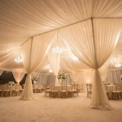 Voile Drapery Panel in Ivory