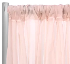 Voile Drapery Panel in Pink 37