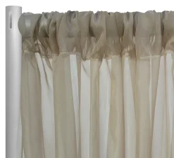 Voile Drapery Panel in Taupe 1184
