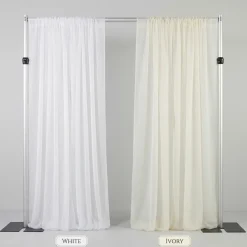 Voile Drapery Panel in White