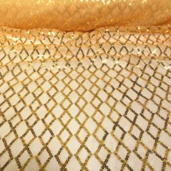 Vortex Sequins Table Linen in Gold