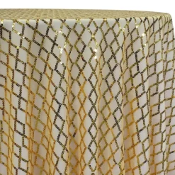 Vortex Sequins Table Linen in Gold