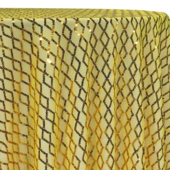 Vortex Sequins Table Linen in Yellow