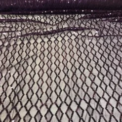 Vortex Sequins Table Linen in Plum