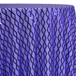 Vortex Sequins Table Linen in Purple