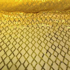 Vortex Sequins Table Runner in Yellow