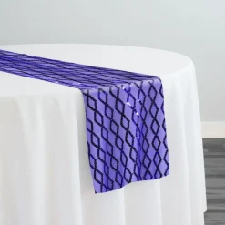 Vortex Sequins Table Runner in Purple
