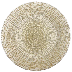 Webbed - Glass Charger Plate in Gold (Item # 0291)