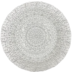 Webbed - Glass Charger Plate in Silver (Item # 0291)