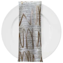 Zion Jacquard Table Napkin in Gold